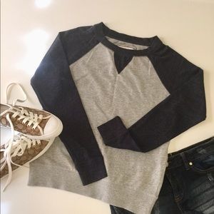 Baseball Style Sweater - Lightweight